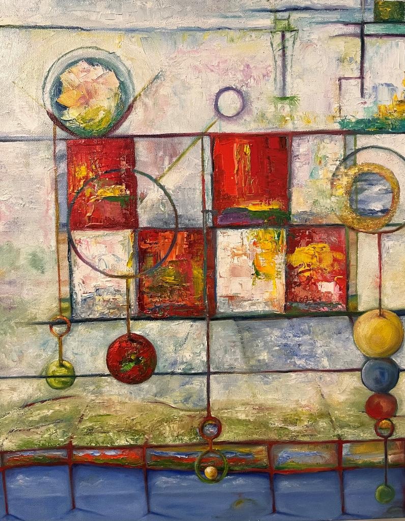 Quilt and Hoop Rings on Prairie Land